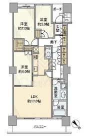 シティタワー品川 21階 間取り図