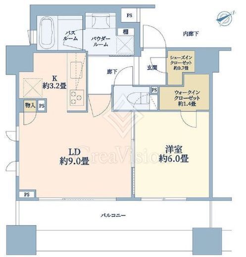 シティタワー横濱 6階 間取り図
