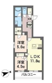 コートブランシュ湘南鵠沼 302 間取り図