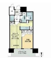 パークシティ武蔵小杉ミッドスカイタワー 49階 間取り図