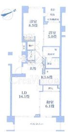 新百合ヶ丘レガートプレイス 10階 間取り図