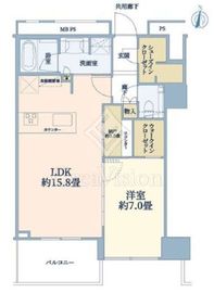 THE TOWER湘南辻堂 21階 間取り図