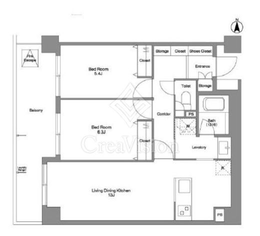 コンフォリア西荻北 303 間取り図