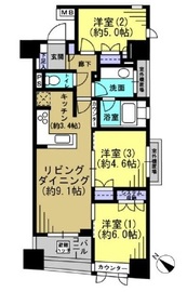 日本橋ヴォアール 7階 間取り図