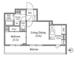 ES-Grande門前仲町デュオ 504 間取り図