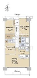ザ・パークハウス国分寺四季の森 3階 間取り図