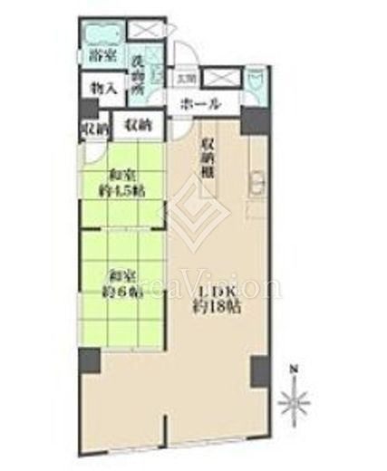 目白が丘マンション 8階 間取り図