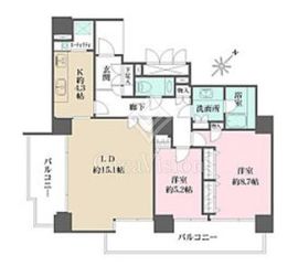 パークハウス多摩川南参番館 11階 間取り図