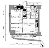 パークアクシス新板橋 E1004 間取り図