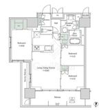 ブルックサイドレジデンス木場 923 間取り図