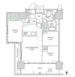 ブルックサイドレジデンス木場 923 間取り図