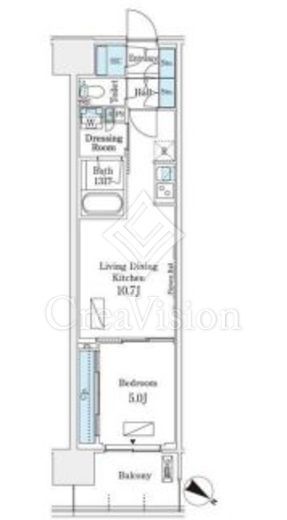 ロイヤルパークス有明 738 間取り図
