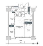 ブルックサイドレジデンス木場 1504 間取り図