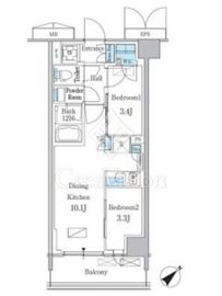 パークアクシス品川南大井パークフロント 548 間取り図