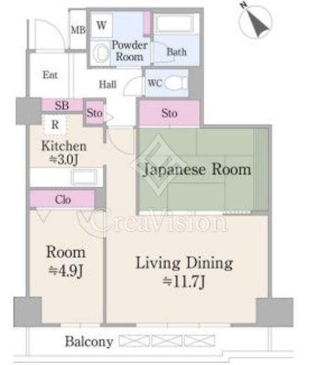 ハイエスト荻窪 304 間取り図