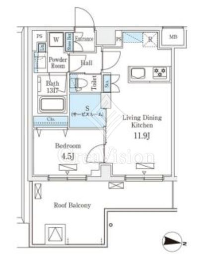 ラティエラ中野新井 803 間取り図