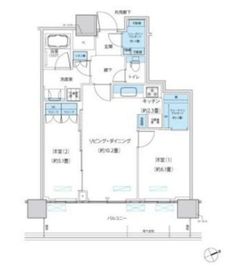 パークシティ柏の葉キャンパス ザ・ゲートタワー ウエスト 3309 間取り図