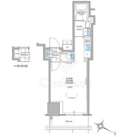 ルフォンプログレ北新宿 708 間取り図