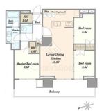 HARUMI FLAG PARK VILLAGE T棟 (晴海フラッグ パークヴィレッジ T棟) 41階 間取り図