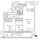 シーズンフラッツ町屋 205 間取り図