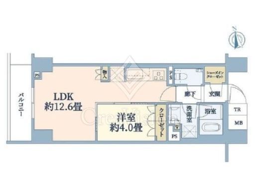 ブリリア文京江戸川橋 3階 間取り図