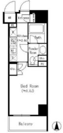 シエル武蔵小杉 803 間取り図