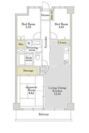 アーバンパーク三ツ池公園 S-108 間取り図