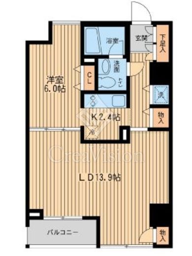 ウィルテラス千歳烏山 1003 間取り図