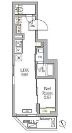 ハーモニーレジデンス馬込 207 間取り図