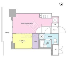 ラフュージュ大井町 402 間取り図