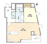 リーラ乃木坂 10階 間取り図