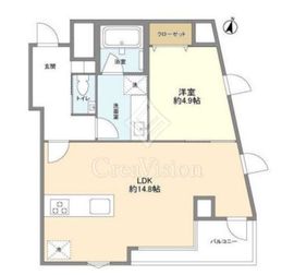 リーラ乃木坂 10階 間取り図