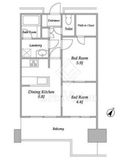 プラザタワー勝どき 2603 間取り図