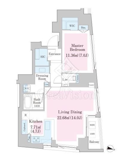 南麻布レジデンス 903 間取り図