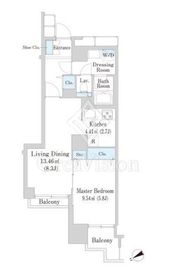 六本木ビュータワー 3階 間取り図