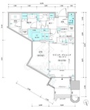 パークタワー勝どきミッド/サウス 26階 間取り図