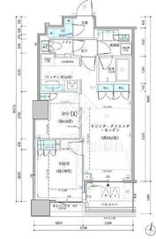 パークタワー勝どきミッド/サウス 15階 間取り図