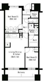 パークアクシス大塚 1302 間取り図