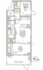 ミレーネ滝野川 113 間取り図