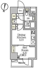 NOGATA RESIDENCE 406 間取り図