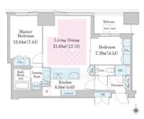 大崎ステーションレジデンス 35階 間取り図