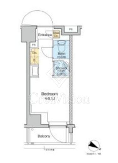 TOMORE田端 604 間取り図