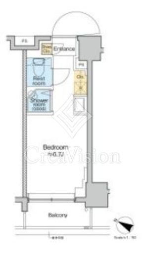 TOMORE田端 518 間取り図
