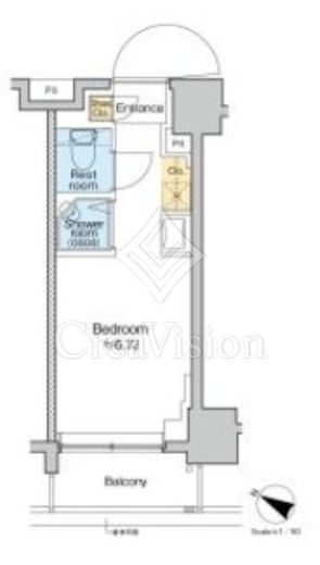 TOMORE田端 418 間取り図