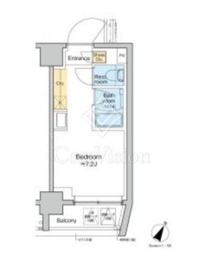 TOMORE田端 410 間取り図
