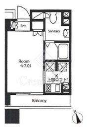 カスタリア戸越駅前 507 間取り図