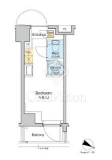 TOMORE田端 206 間取り図