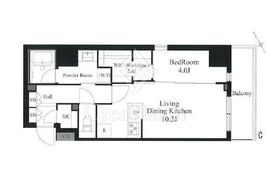 ラティエラ秋葉原 504 間取り図