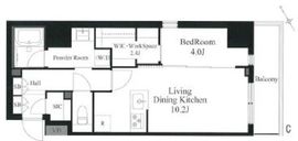ラティエラ秋葉原 604 間取り図