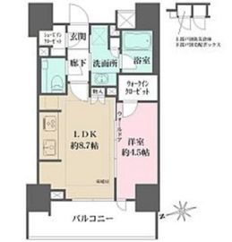ザ・パークハウス品川荏原中延 9階 間取り図